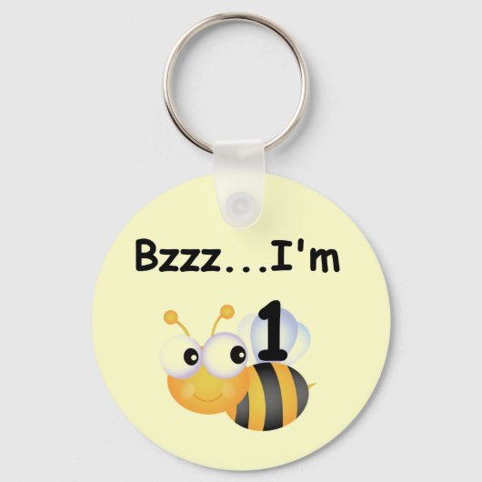 Buzz Bumblebee 1e Verjaardag T-shirts en geschenke Sleutelhanger (Voorkant)