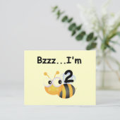 Buzz Bumblebee 2e verjaardag T-shirts en cadeautje Briefkaart (Staand voorkant)