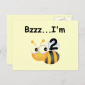 Buzz Bumblebee 2e verjaardag T-shirts en cadeautje Briefkaart (Voorkant / Achterkant)