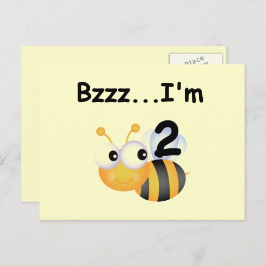 Buzz Bumblebee 2e verjaardag T-shirts en cadeautje Briefkaart (Voorkant / Achterkant)