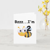 Buzz Bumblebee 2e verjaardag T-shirts en cadeautje Kaart (Gele Bloem)