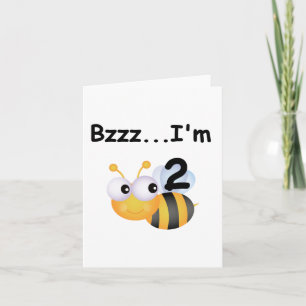 Buzz Bumblebee 2e verjaardag T-shirts en cadeautje Kaart
