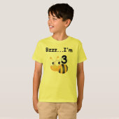 Buzz Bumblebee 3e verjaardag T-shirts en cadeautje (Voorkant volledig)