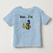 Buzz Bumblebee 3e verjaardag T-shirts en cadeautje (Voorkant)