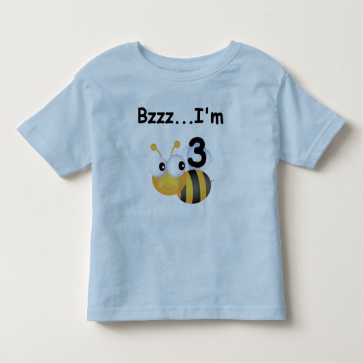 Buzz Bumblebee 3e verjaardag T-shirts en cadeautje (Voorkant)