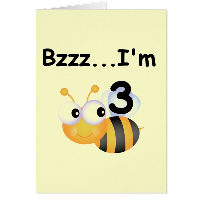Buzz Bumblebee 3e verjaardag T-shirts en cadeautje (Voorkant)