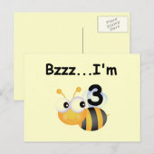 Buzz Bumblebee 3e verjaardag T-shirts en cadeautje Briefkaart (Voorkant / Achterkant)