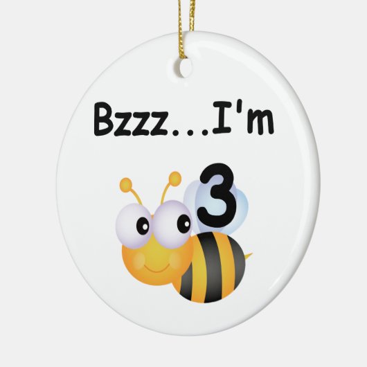 Buzz Bumblebee 3e verjaardag T-shirts en cadeautje Keramisch Ornament (Links)