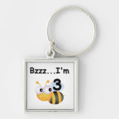 Buzz Bumblebee 3e verjaardag T-shirts en cadeautje Sleutelhanger (Voorkant)