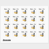 Buzz Bumblebee 3e verjaardag T-shirts en cadeautje Vierkante Sticker (Vel)