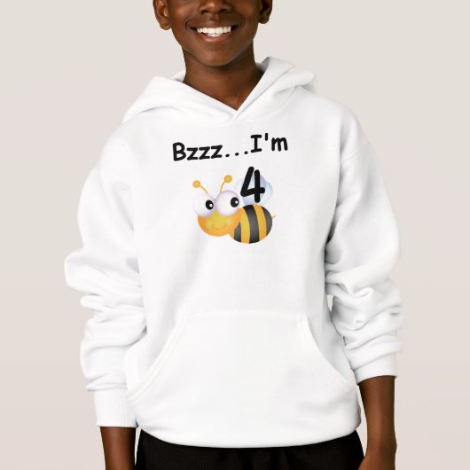Buzz Bumblebee 4e Verjaardag T-shirts en geschenke (Voorkant)