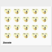 Buzz Bumblebee 4e Verjaardag T-shirts en geschenke Hart Sticker (Vel)