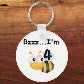 Buzz Bumblebee 4e Verjaardag T-shirts en geschenke Sleutelhanger (Voorkant)