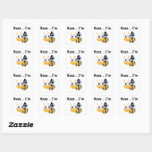 Buzz Bumblebee 4e Verjaardag T-shirts en geschenke Vierkante Sticker (Vel)