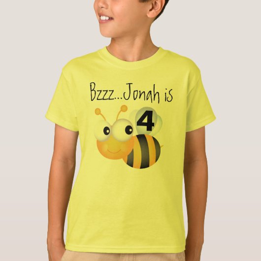 Buzz Bumblebee Birthday T-shirt (Voorkant)