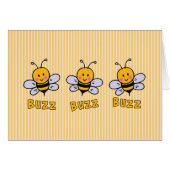 Buzz Buzz Bee Blank Kaart (Voorkant Horizontaal)