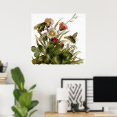 Buzz Buzz en Floral Poster (Thuiskantoor)