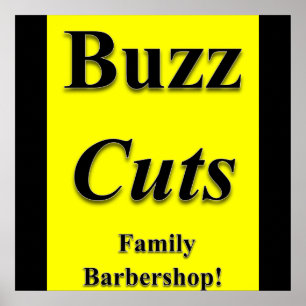 Buzz Cuts Family Barbershop Poster Matte