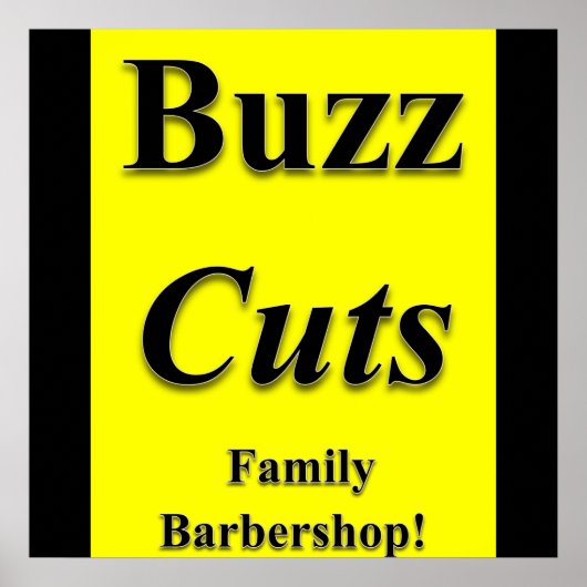 Buzz Cuts Family Barbershop Poster Matte (Voorkant)