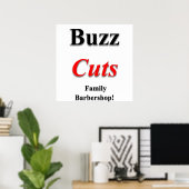 Buzz Cuts Family Barbershop Poster Matte (Thuiskantoor)