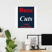Buzz Cuts Family Barbershop Poster Matte (Thuiskantoor)