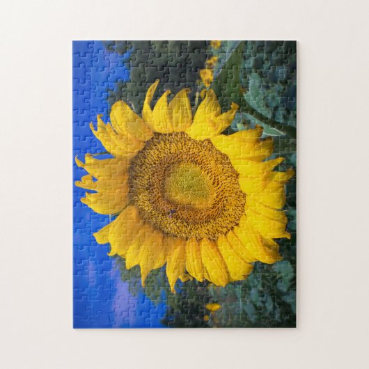 Buzz de bijen in de zonnebloem legpuzzel (Verticaal)