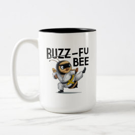 Buzz-Fu Bee Martial Arts Tweekleurige Koffiemok