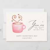 Buzz naar mijn ochtend grappige valentijnskaart kaart (Voorkant)