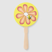 BUZZ OFF Aangepaste Bumblebei Handwaaier (Achterkant)