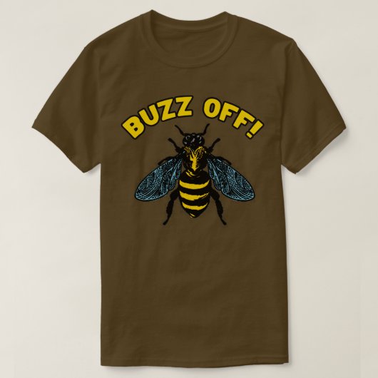 Buzz Off Bee T-shirt (Design voorkant)