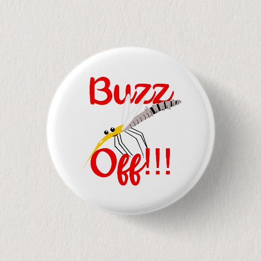 Buzz-off Buttonnen Ronde Button 3,2 Cm (Voorkant)