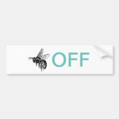 Buzz Off Car Magnet Bumpersticker (Voorkant)