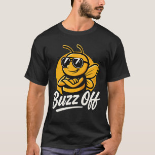 Buzz Off Cool Cartoon Bee T-shirt