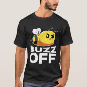 Buzz Off Honey Bee Pun Bee T-shirt (Voorkant)