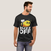 Buzz Off Honey Bee Pun Bee T-shirt (Voorkant volledig)