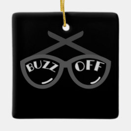 Buzz Off - T-shirt voor dames uit de jaren 40 Keramisch Ornament