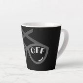 Buzz Off - T-shirt voor dames uit de jaren 40 Latte Mok (Rechterhoek)