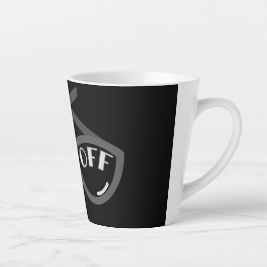 Buzz Off - T-shirt voor dames uit de jaren 40 Latte Mok (Rechts)