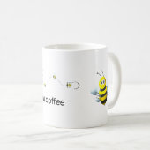 BUZZ OFF tot ik mijn koffie heb gehad Koffiemok (Voorkant rechts)