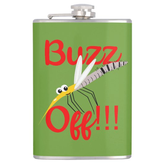 Buzz-off waterfles heupfles (Voorkant)