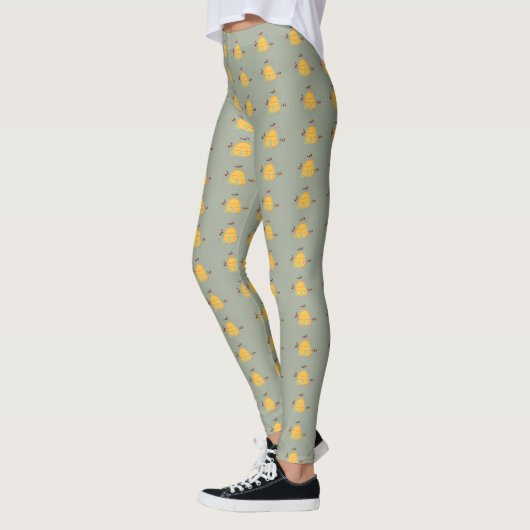 Buzz Off Whimsical bijen Leggings (Links)
