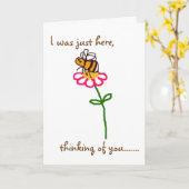 Buzz over bijen 'Denken aan jou' - Sweet Little Be Kaart (Gele Bloem)