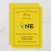 Buzz over de eerste verjaardag van Bee Kaart (Voorkant / Achterkant)