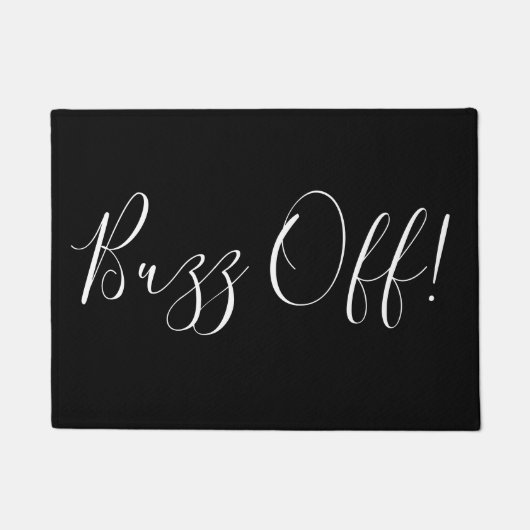 Buzz uit! deurmat (Voorkant)
