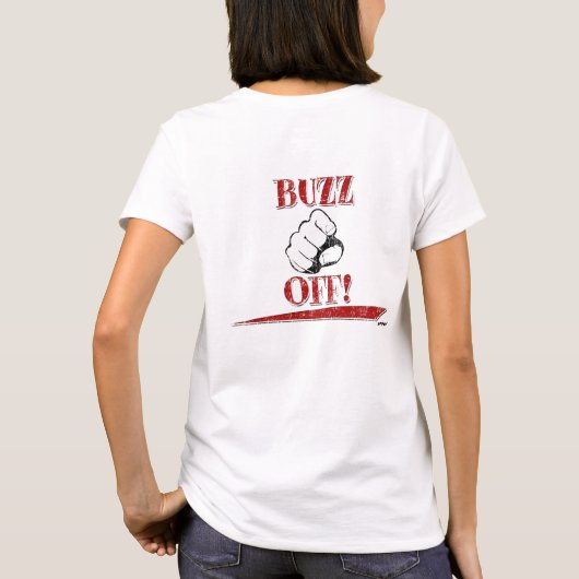Buzz uit! Rood - terug T-shirt (Achterkant)