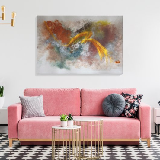 "Buzz" van Ramona Walach Canvas Afdruk (Insitu (Woonkamer))