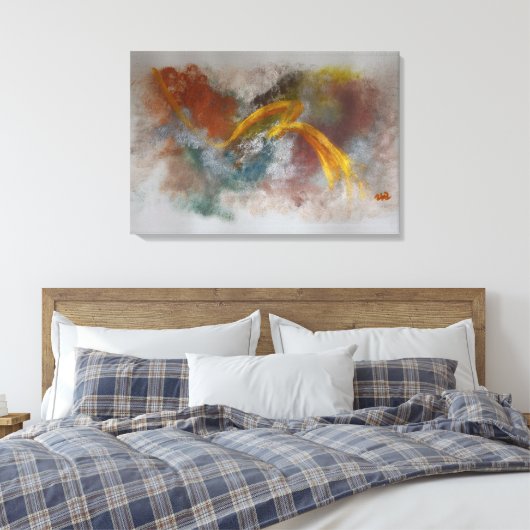 "Buzz" van Ramona Walach Canvas Afdruk (Insitu (Slaapkamer))