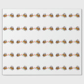 BuzzAboutBees 2-blaasbalken en bloemkorenrestanten Cadeaupapier (Vlak)