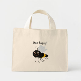 BuzzAboutBees Bee Happy Mini-tas Mini Tote Bag