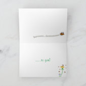 BuzzAboutBees Happy Birthday Bijentuin Groeten Kaart (Binnen)